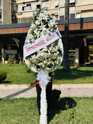 Adana lilyum çiçekli tek katlı düğün ve açılış çiçeği.